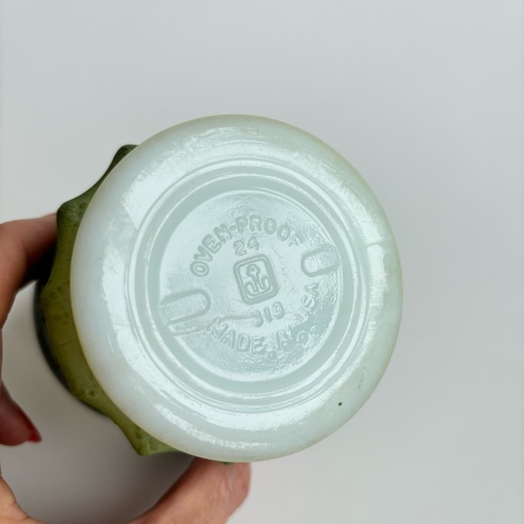 Vintage Anchor Hocking Kimberly Mug in Green - Picture 6 of 6